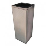 室內帶蓋腐刻黑鈦不銹鋼垃圾桶